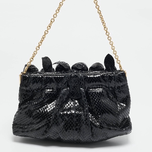 Valentino Python Clutch - 3